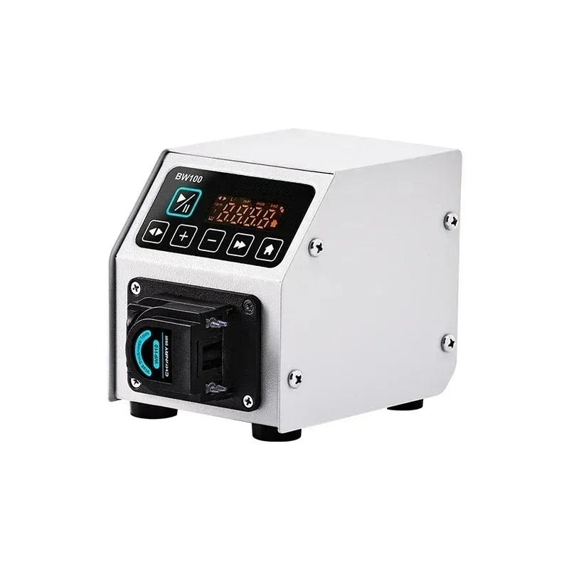 BW100 Intelligent Mini Digital Peristaltic Pump Low Flow Micro Liquid Transfer With Stepper Motor For Lab Applications