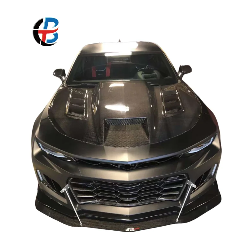 

BTC хит продаж, капот из углеродного волокна для Chevlet Camaro 6-го поколения 2016-18, крышка капота двигателя