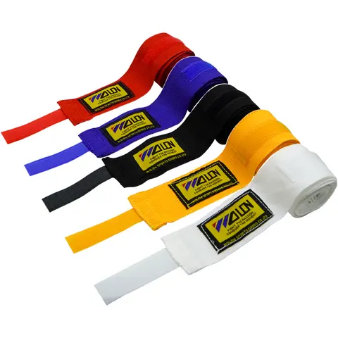 Boxing Hand Wraps 2PCS 1.5/2/3/5M Cotton Boxing Bandage Sports Strap Sanda Kick Boxing MMA Hand Gloves Protector Belt Boxing Sports Wraps Bandage
