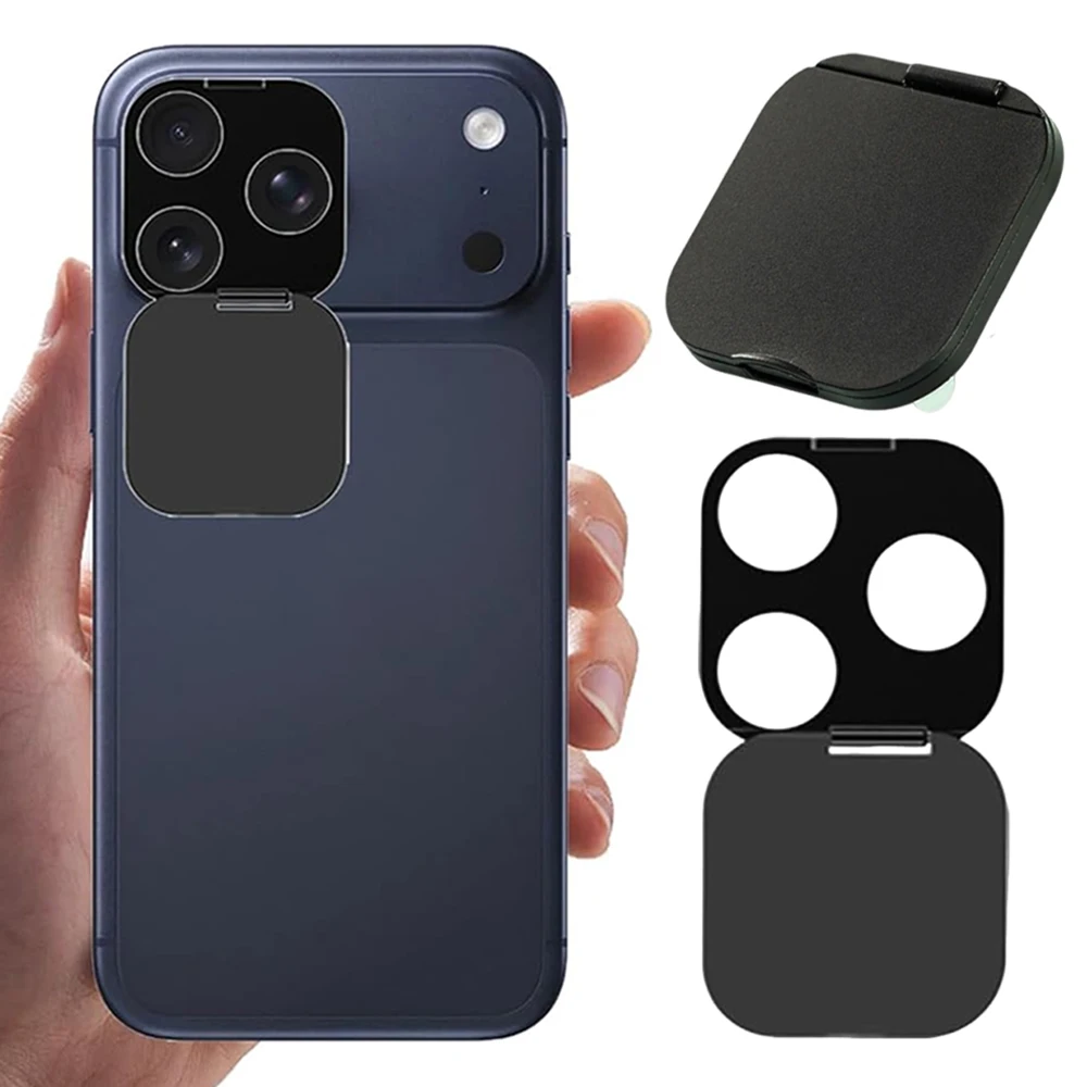 

1/2PACK WebCam Cover Phone Back Lens Case Plastic Privacy Protector Open Close Design Protective Camera For iPhone 17 Pro Max