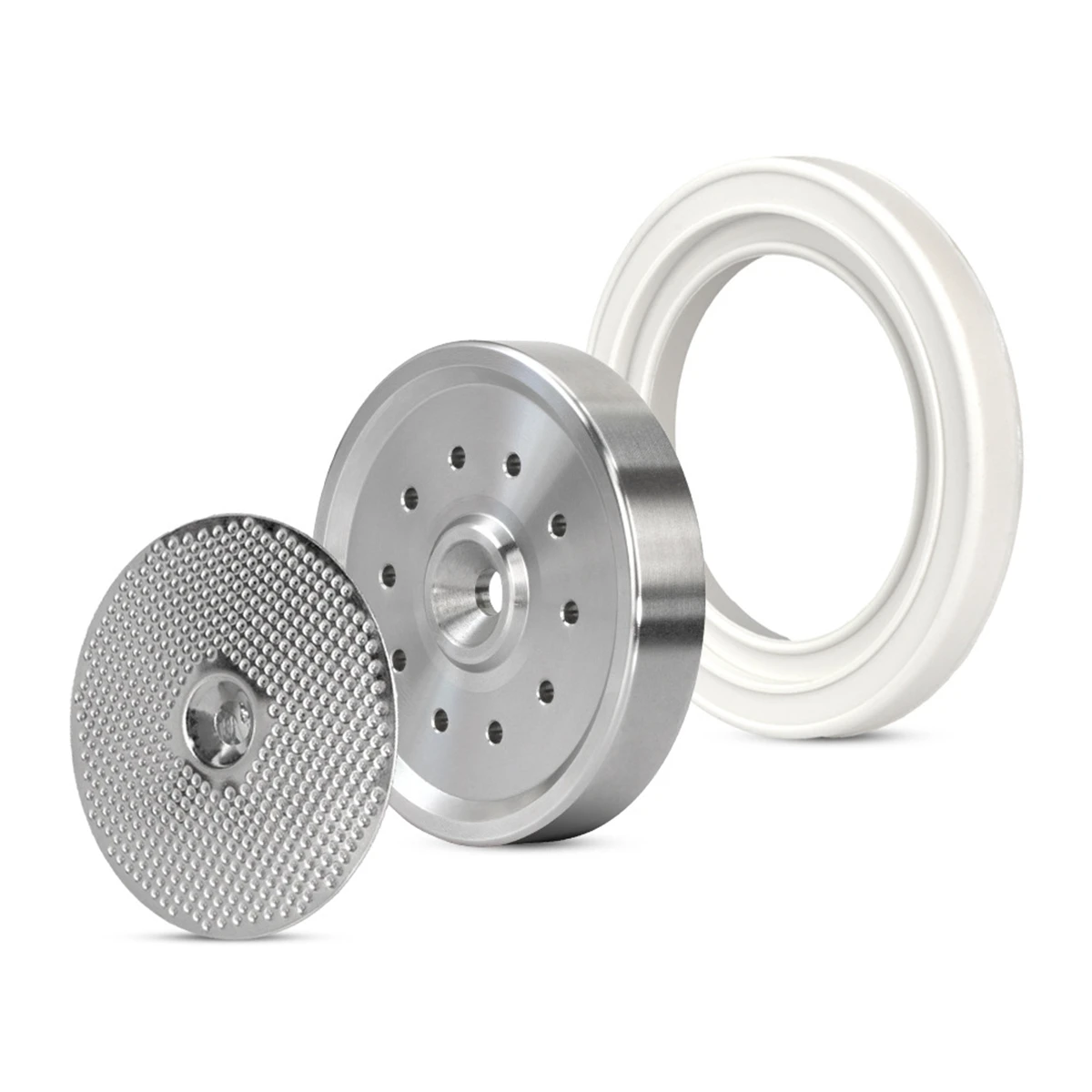 

Coffee Machine Shower Screen Holder Set Stainless Steel Inner Shower Screen Holder Silicone Gasket Set For Breville Makers