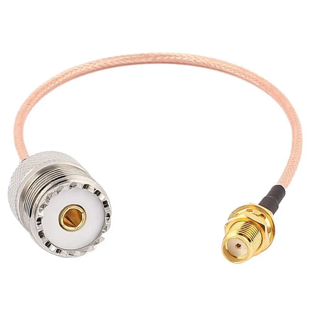 handheld antenna Cable Adapter for UHF Base and Mobile Antennas - SMA Female to UHF SO-239 Female Connectors