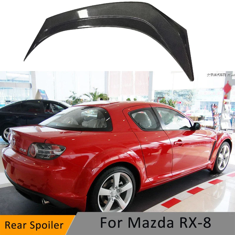 

Для Mazda RX8 AC Стиль FRP волоконное стекло Неокрашенный Утконос углеродное волокно спойлер крыло губа гонки аксессуары тюнинг отделка