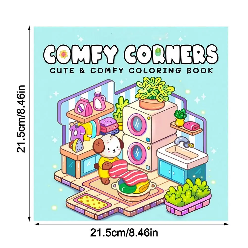 كتاب تلوين كرتوني لطيف لتخفيف التوتر، هدية، كتاب رسومات الشعار المبتكرة التعليمية للبالغين والمراهقين #6
