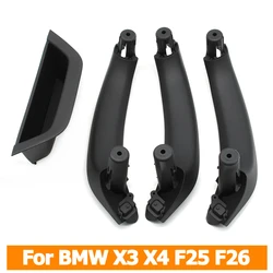 LHD Interior Car Accessories Inner Door Armrest Panel Door Pull Handle Set For BMW X3 X4 F25 F26 2010-2016