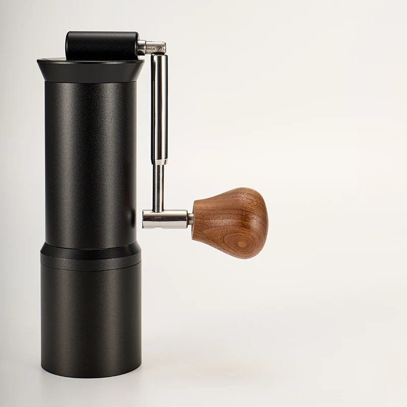 New Arrival Al-Alloy Body 420 Stainless Steel Burr Homeuse Foldable Handle Manual Coffee Grinder