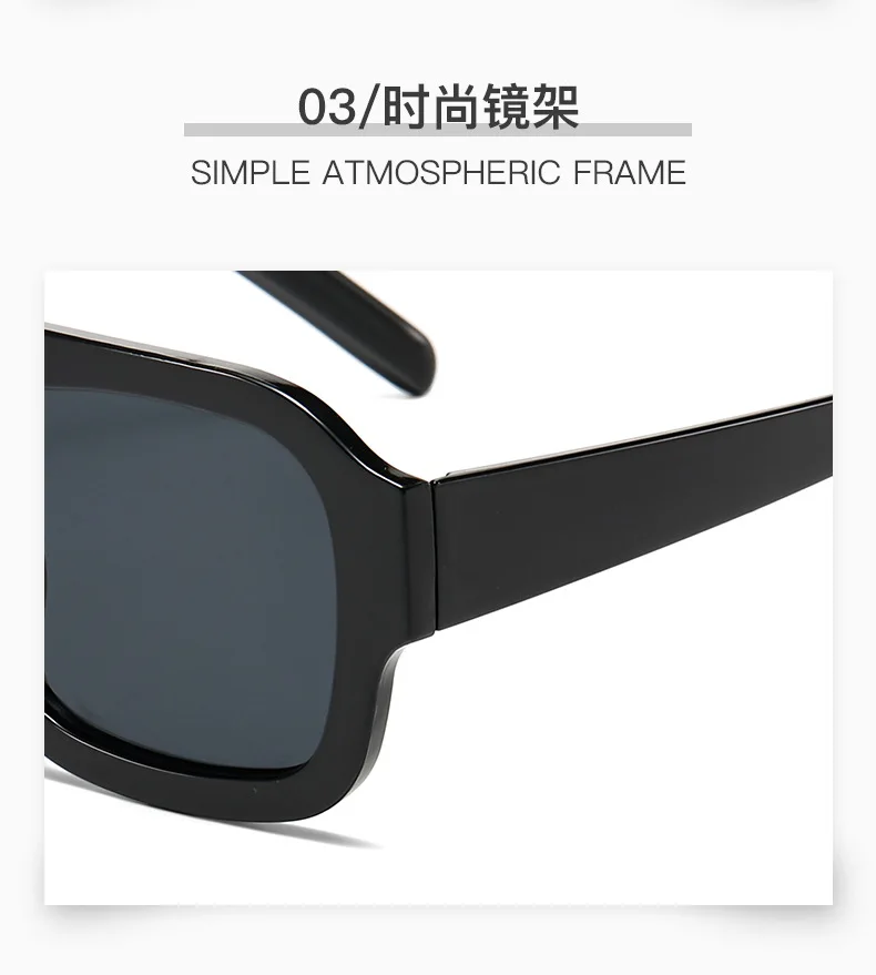 Europäischen Amerikanischen Stil Sonnenbrille Frauen Quadratische Form Große Größe Sonnenbrille Frauen Angeln Fahren Männer Sonnenbrille – Detail 5