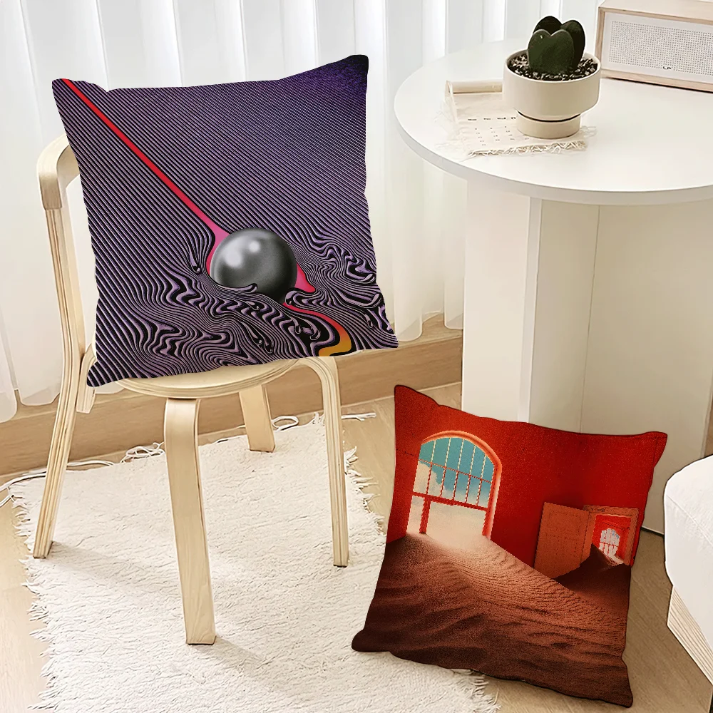 Tame Impala Band Pillow Case Living Room Accent Couch Back Support Square Lounge Restful Nap Companion ﻿