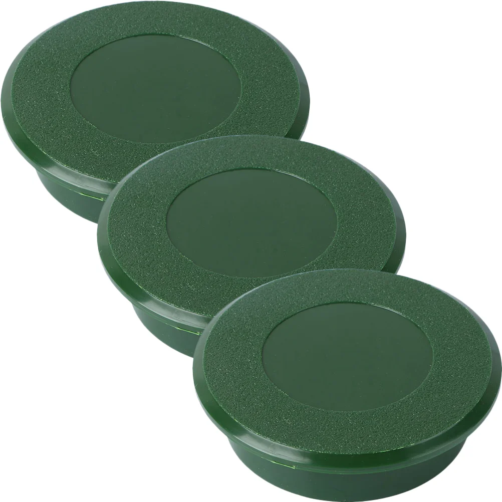3 Pcs Outdoor Green Hole Cup Cover Golf Ball Putting Accessories Plastic Golfing for