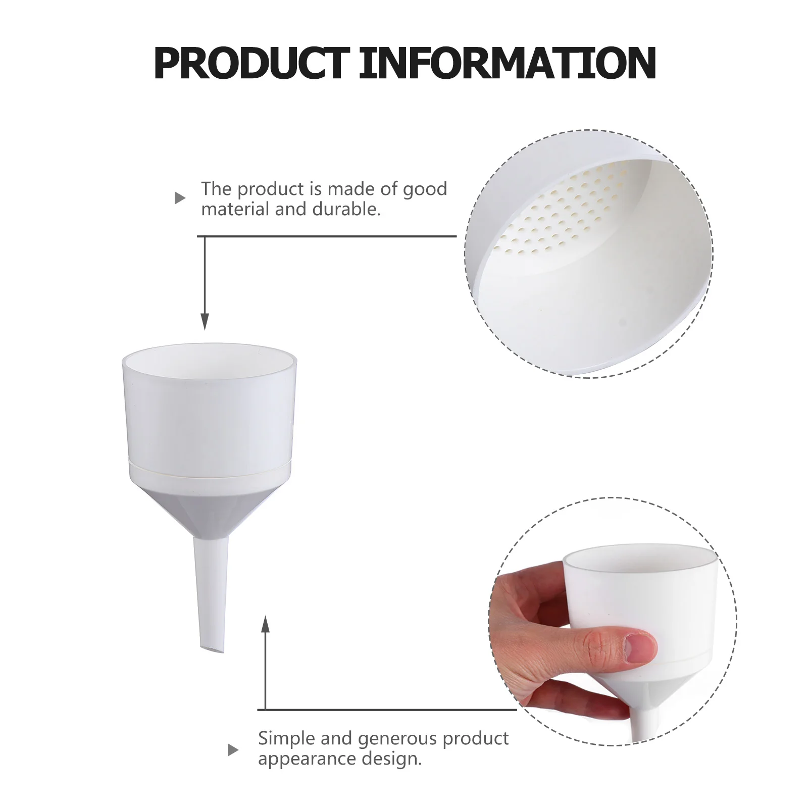 

2pcs Plastic Suction Filter Lab Acid Base Resistant Vacuum Decantation Tool for Laboratory Use Buchner Funnel Filter Paper