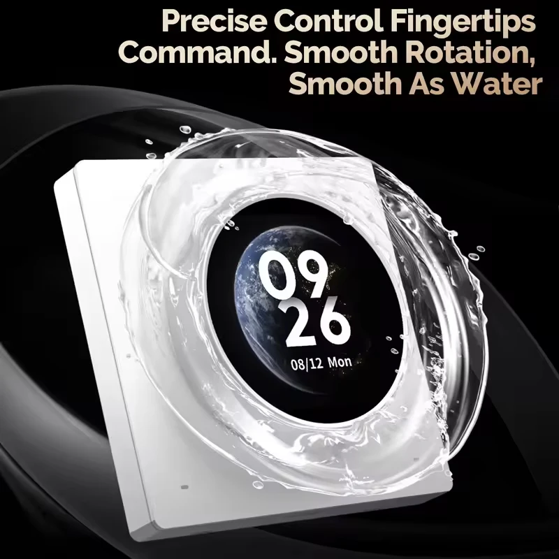 MOES Tuya WiFi Smart Knob Controller with Touch Screen, 3 Relay Channels, 4 Keys, Programmable Scenes Central Switch