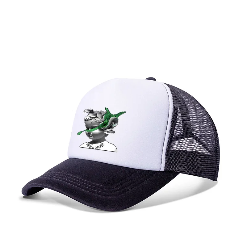 ﻿ Lily Baby Pattern Adult Baseball Cap Summer Essential a must-have Travel Hat Male Female Parent Child Sun Hat Truck Mesh Hat