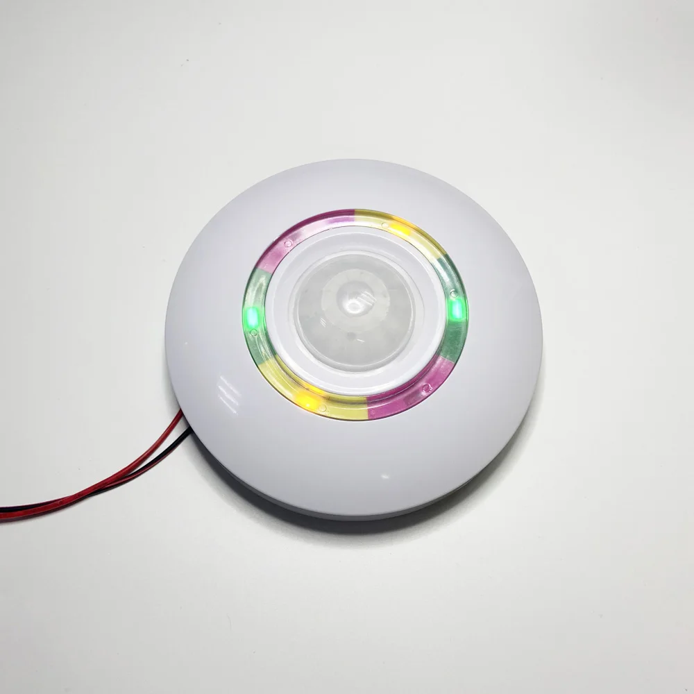 1Pcs Wire Ceiling Infrared and Microwave Detector for Alarm System PIR Motion Anti Theft Burglar Alarm Sensor NC Signal Output