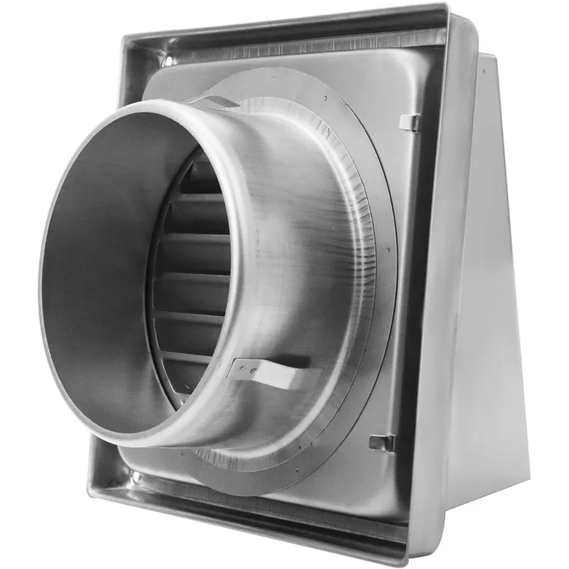 AA81-5Inch Wall Vent Cover, Stainless Steel Dryer Vent Cover Walls Exterior Dryer Exhaust Vent Cover 120Mm/4.75Inch Diameter
