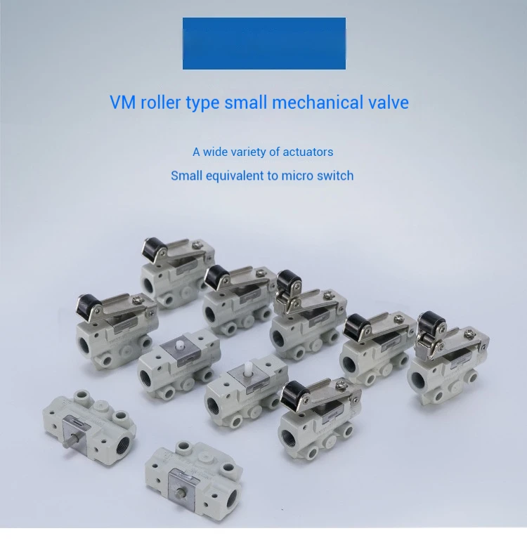 Magnetventil Pneumatic switch Two-Position Three Way Mechanical Valve Roller Hand-operated valves VM131-01-01A Pneumatik — Detail 1