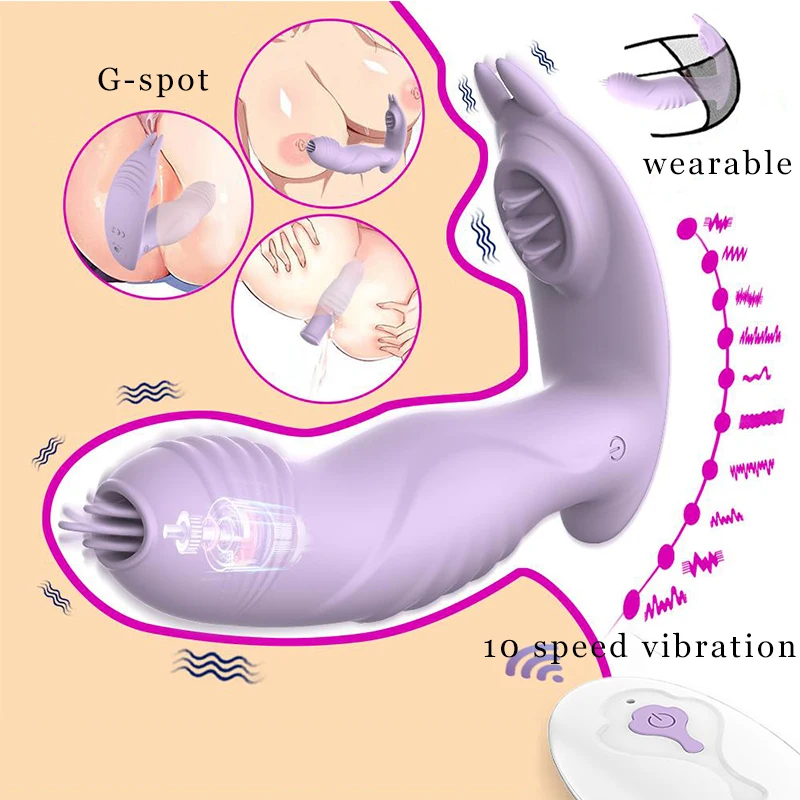 Wearable Vibratorator For Women G-Spot Orgasm Sucker Clitoris Stimulator Female Anal Vagina Massage Sex Toys Sexual Couples Kit