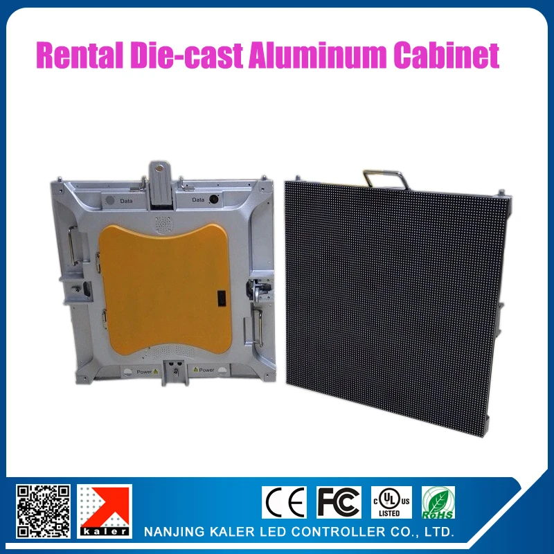 640x640mm Rental LED Matrix Cabinet, Die-cast Aluminum, IP65 Waterproof, Indoor/Outdoor, Quick Lock High Precision