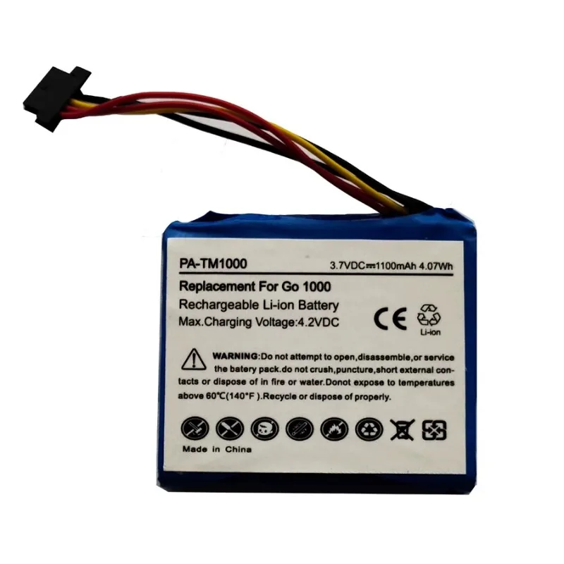 3.7V 1100mAh AHL03711018 VF1C Replacement Battery for TomTom Go 1000/1000 Live/1005/1005 Live GPS Navigator