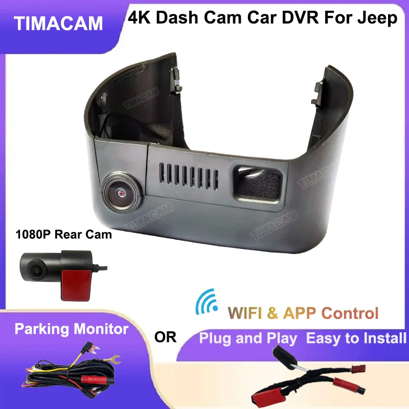 

UHD 4K Car Dvr Video Recorder 24H Dash Cam For Jeep Cherokee Grand Cherokee Dodge Durango Caravan Journey Dart Avenger Chrysler