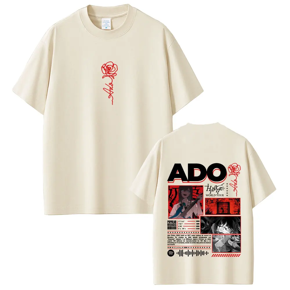 

Ado Hibana World Tour 2025 T-shirt Men Women Fashion Pop Music T Shirts Unisex Y2k Japanese Style Streetwear Male Casual Tshirt