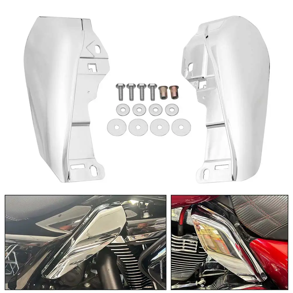 

Motorcycle Heat Shield Mid-Frame Air Deflectors Accessories Fits For Harley Touring Street Road Glide FLHX FLTRX CVO 2023‑26