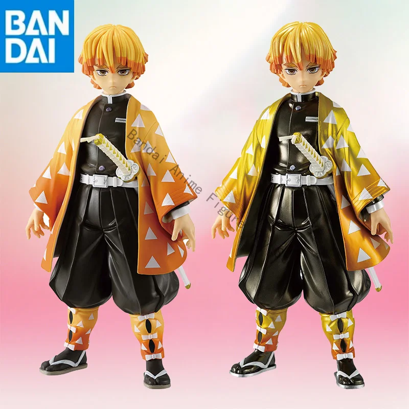 

in stock Original Genuine BANDAI NAMCO BANPRESTO Demon Slayer Grandista Agatsuma Zenitsu PVC 24cm Figure model doll toy gift