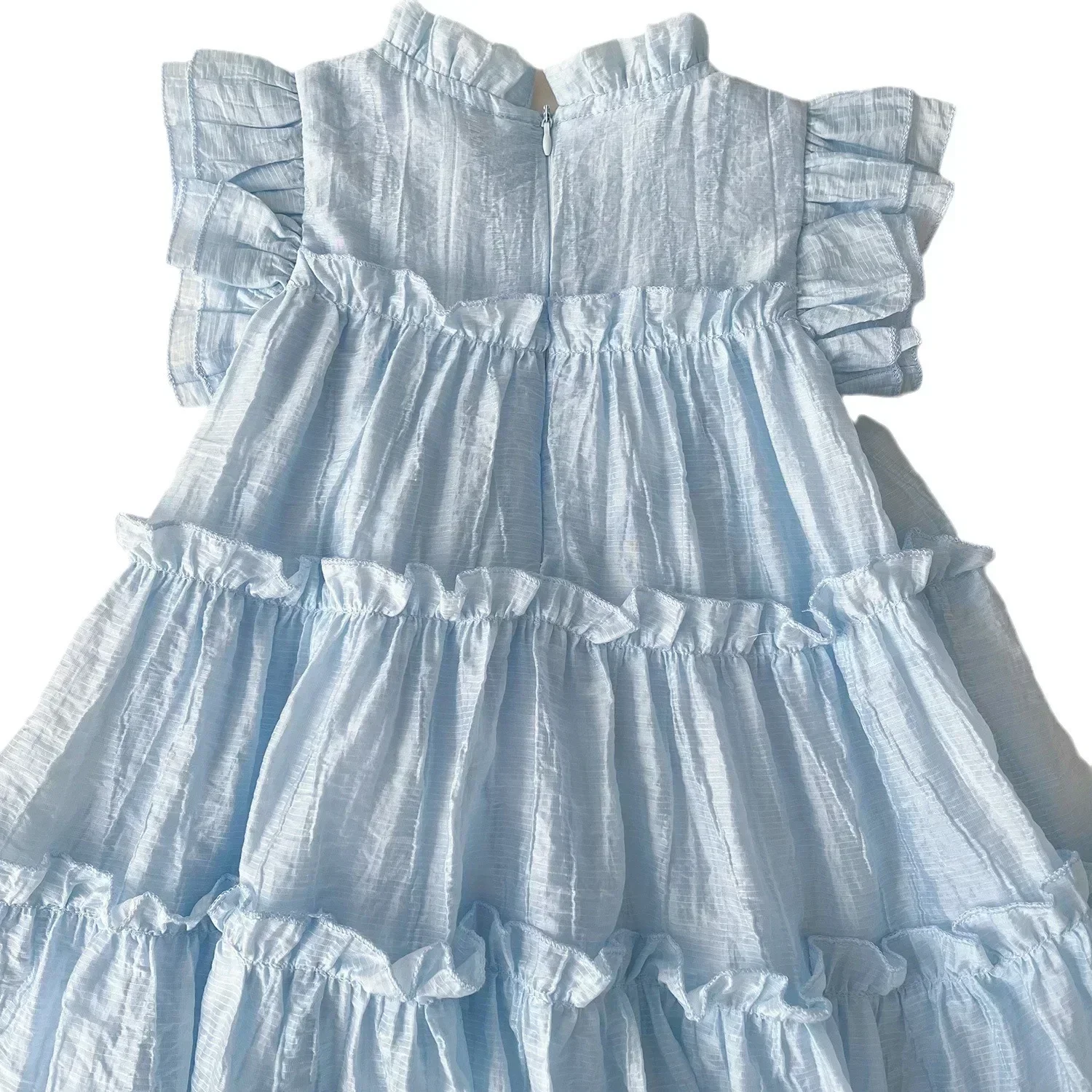 2024 Summer Baby Girls Sleeveless Princess Dress Girl Beads Bowknot Beautiful Cute Dresses