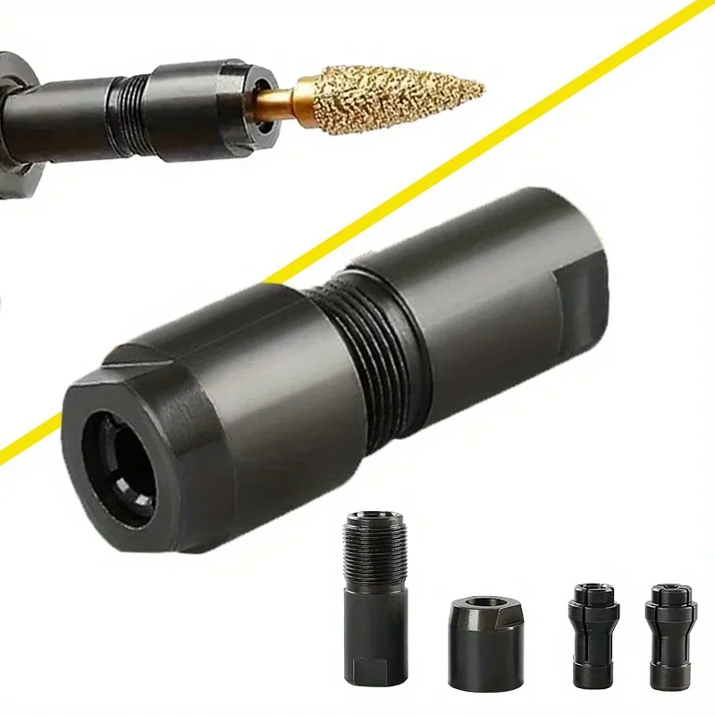 3/6mm Conversion Head Adapter To Straight Grinder Chuck Collet Adapter 100-type M10*1.5 Thread for Woodworking and Polishing
