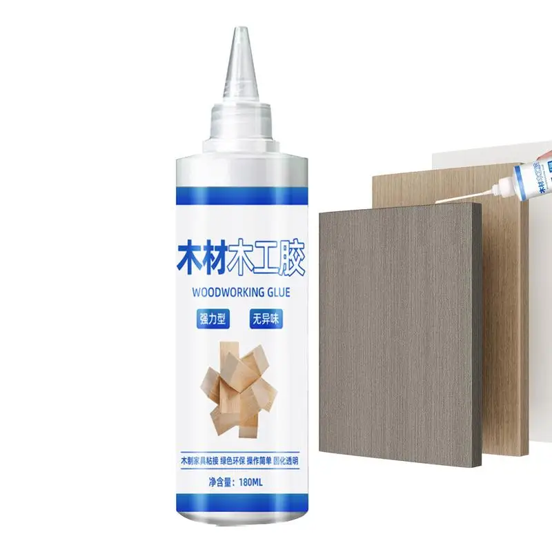 Glue For Wood Furniture Repair 180ml Transparent Eco-Friendly Carpenter Glue Professional Safe Glue Multi-Functional Woodworking