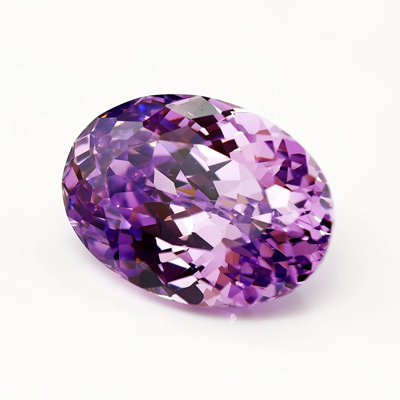 New Violet Oval 100 Faceted Cut Cubic Zirconia Lab Zircon CZ 4K Cutting 5A+ Quality for Jewelry Making