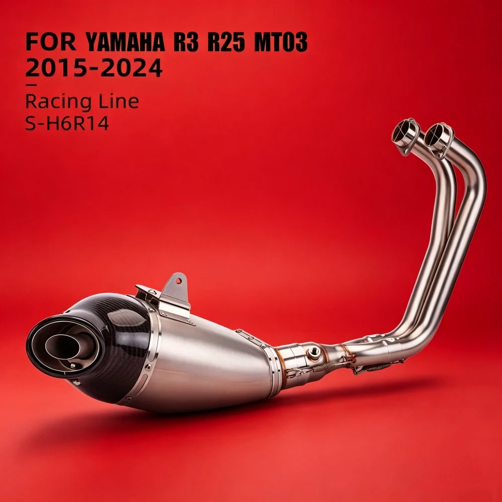 R3 Exhaust System For Yamaha R25 MT03 MT25 2015-2024 Motorcycle Exhausts Pipe Racing Headers Tube Muffler with DB Killer