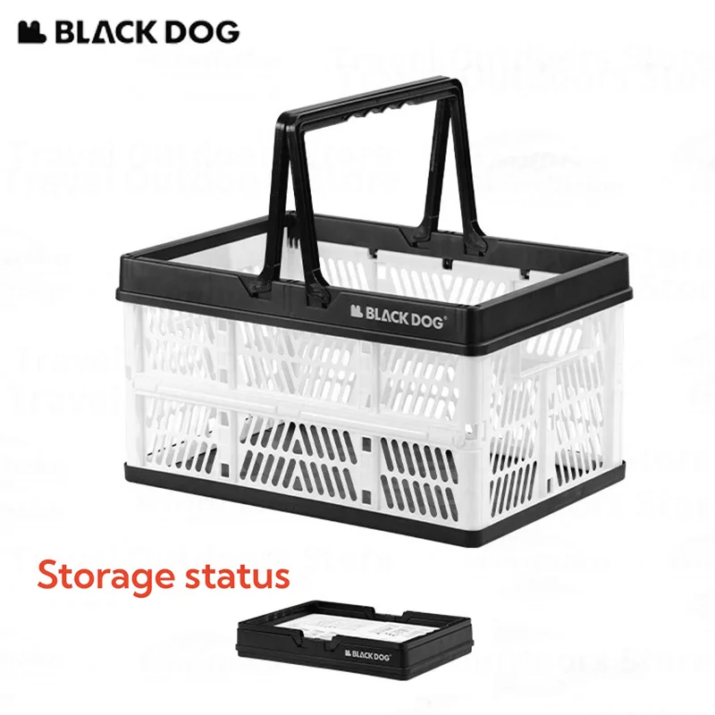 Naturehike BLACKDOG Outdoor Storage Basket 26L Home Desktop Folding Storage Basket Portable Camping Travel Picnics Storage Box