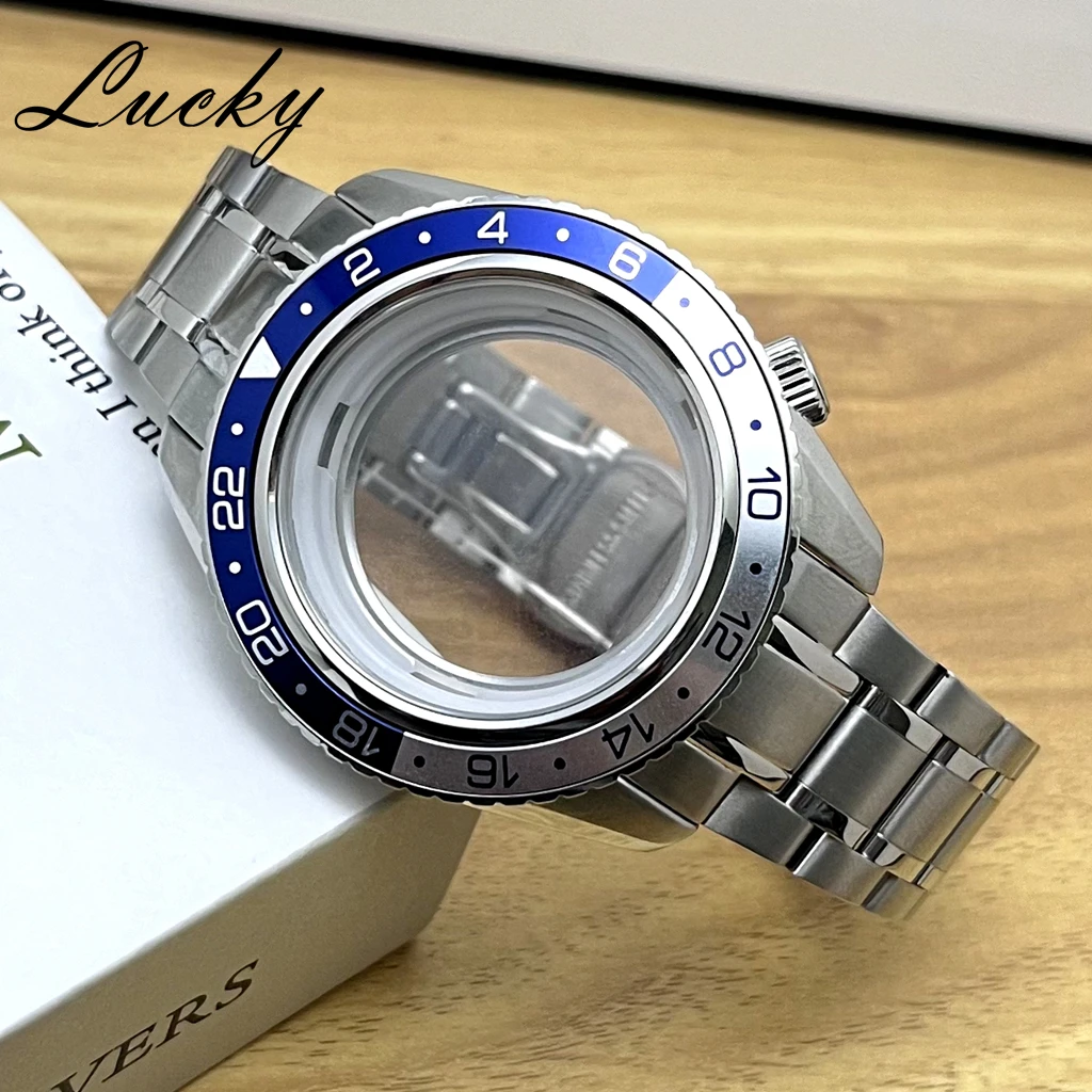 Cassa per orologio in vetro minerale da 44 mm adatta al movimento NH34 NH35 NH36 fai da te 31,5-32 quadrante accessori per orologi meccanici modificati ﻿