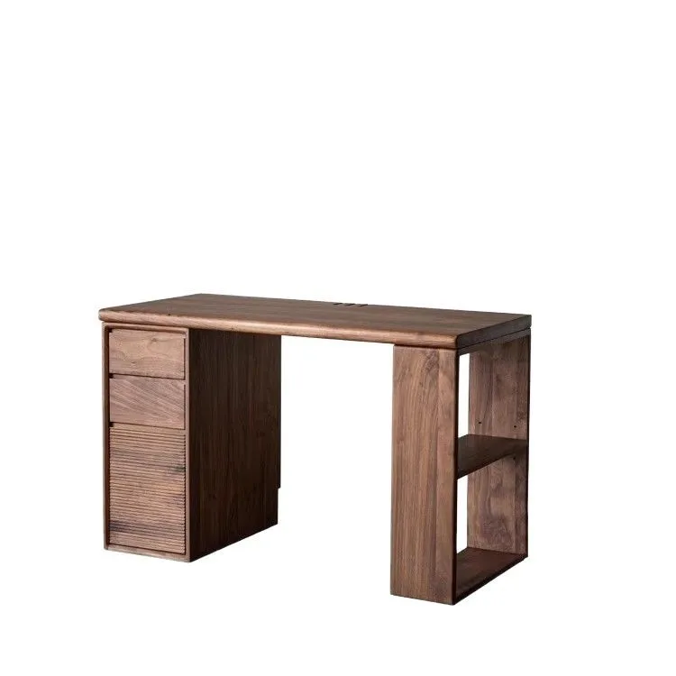 

North American black walnut desk computer study table solid wood modern simple workbench combination