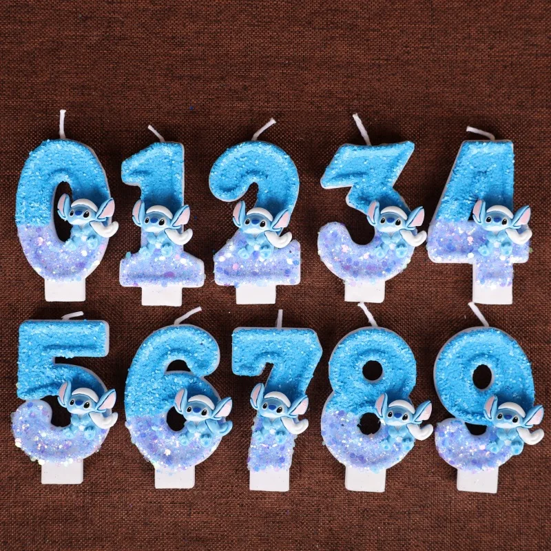 شمعة عيد ميلاد رقمية كرتونية بعمر سنة واحدة، شمعة كعكة عيد ميلاد لطيفة مصنوعة يدويًا