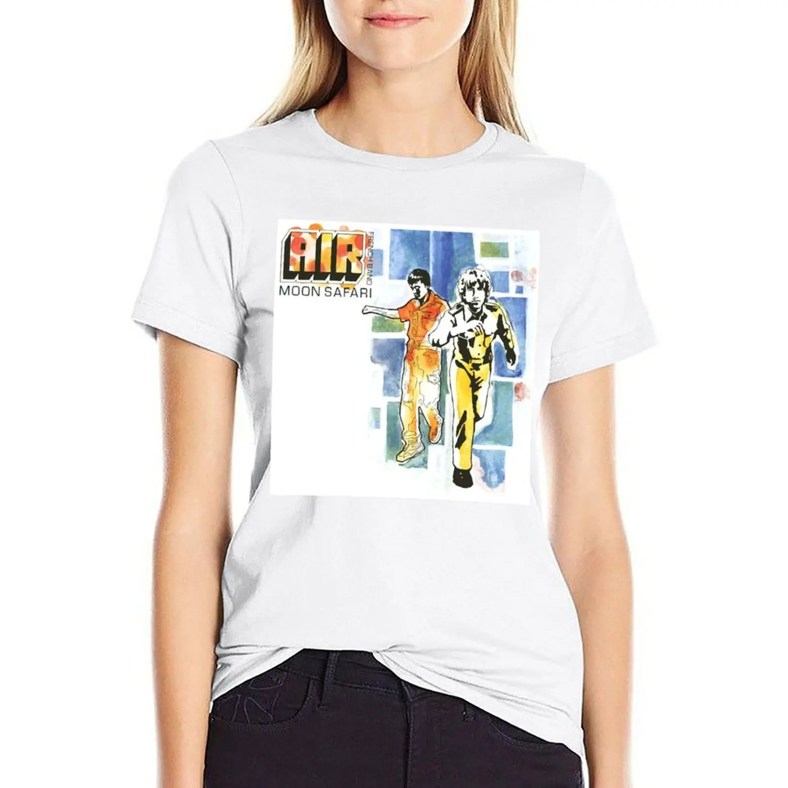 

Moon-Safari---Air--Classic- T-shirt summer tops vintage clothes clothes for Women