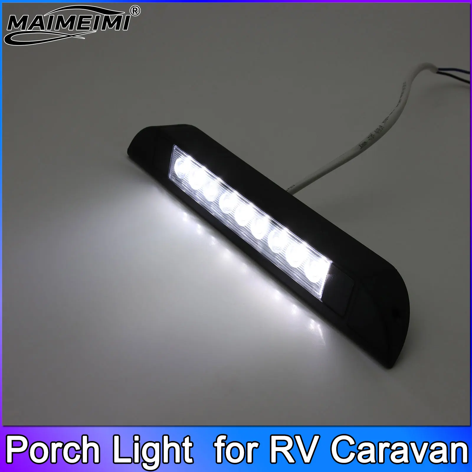 9 LED Light Bar RV Van Trailer Exterior Lamp Caravan Accessories Waterproof Caravan Interior Wall Lamps LED Awning Porch Light