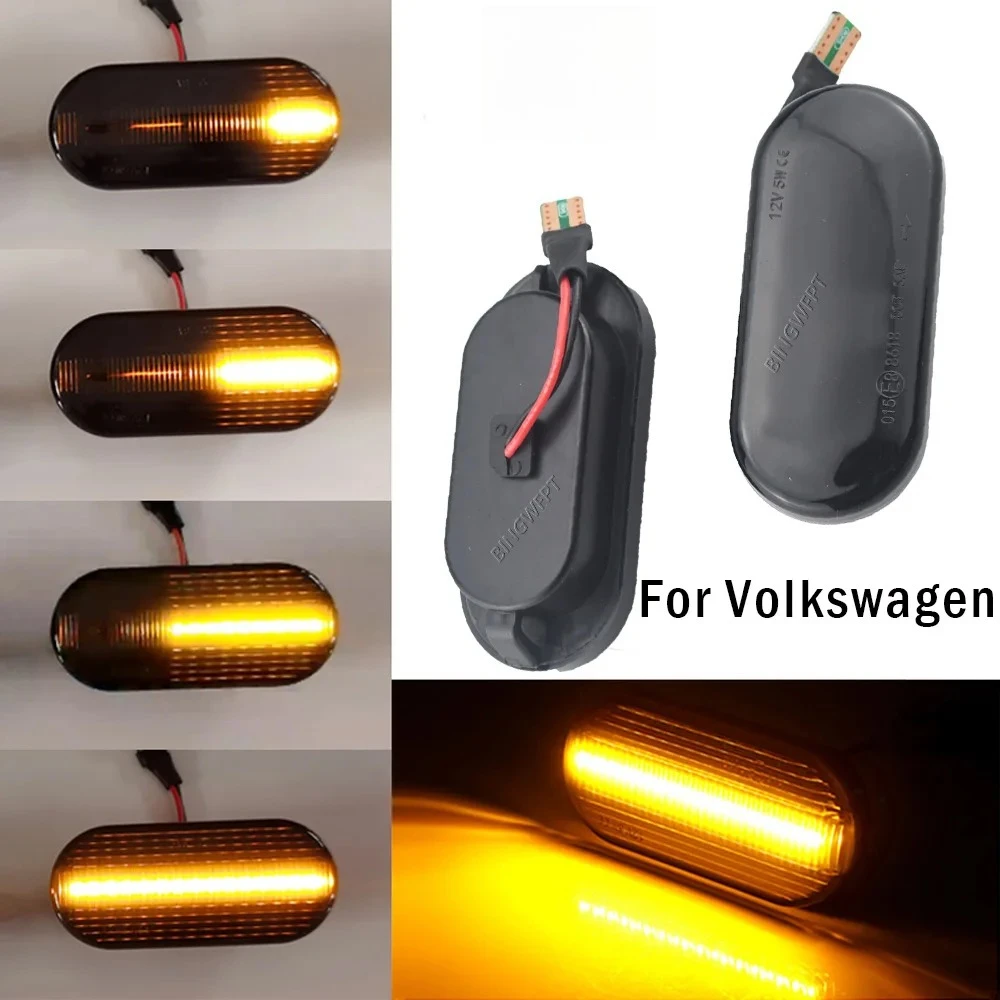 2X Led Dynamic Turn Signal Light Flasher Indicator Blinker For Ford C-Max Fiesta Focus MK2 Fusion Galaxy For VW Polo