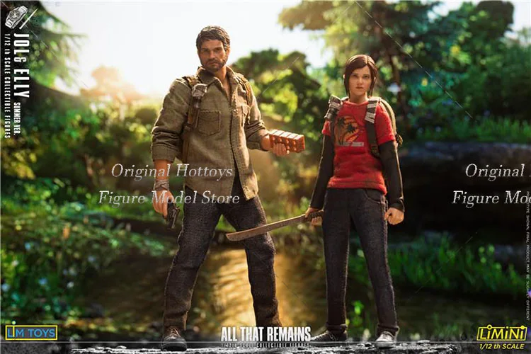 LIMTOYS 1/12 Scale Soldier Joel Ellie Twin Set The Last of Us Part II Game Full Set 6-inch Action Figure Doll Collection