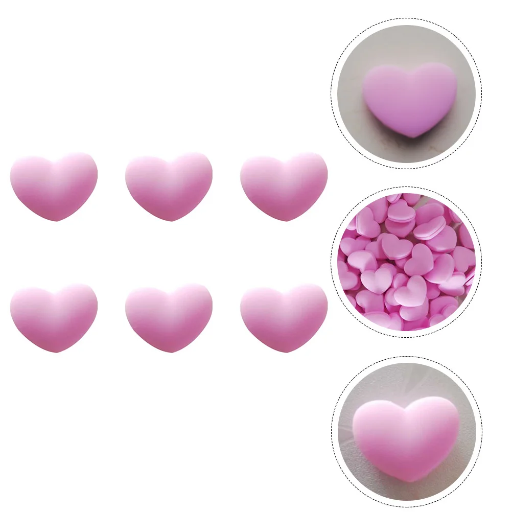 6Pcs Tennis Racket Dampeners Heart Shaped Silicone Shock Absorber Vibration Damper Tennis Equipment Accessory Shocking Absorber