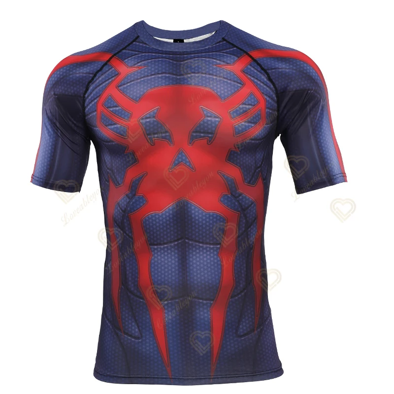 Spider Hero 2099 Raglan Short Sleeve Printed T Shirts Men Women Shirt Halloween Cosplay Costume Tops for Male Clothing