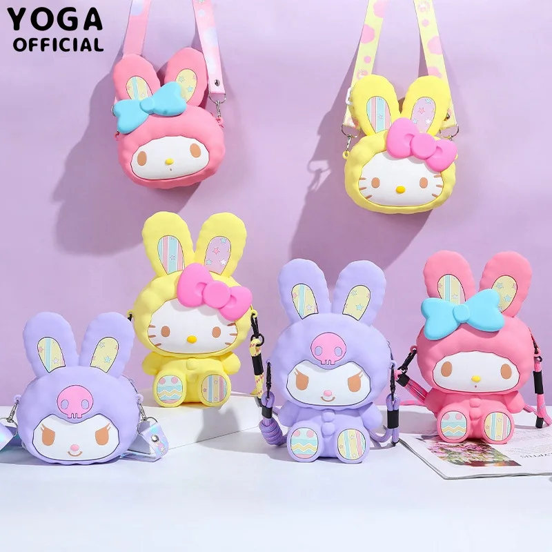 

Силиконовая сумка-Кроссбоди с рисунком из аниме «Моя Мелодия» Kuromi, сумка-Кроссбоди с милым рисунком из мультфильма, сумка-Кроссбоди для друзей