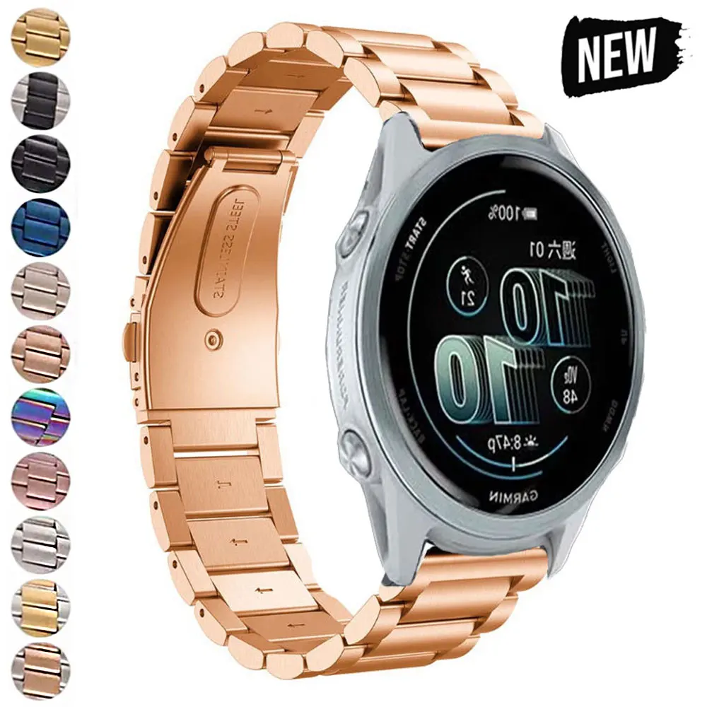 Металлический браслет для Garmin Forerunner 970 46 мм 570 47 мм, ремешок S50, 22 мм, ремешок для Forerunner 965 745, аксессуар для умных часов