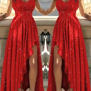 Women Dresses of Sexy Elegant Red Cocktail Festa Chic Gala Graduation Luxury Formal Occasion Dress Lady of Honor Clothing 6 Main Sales Red Graduation Dress - №1