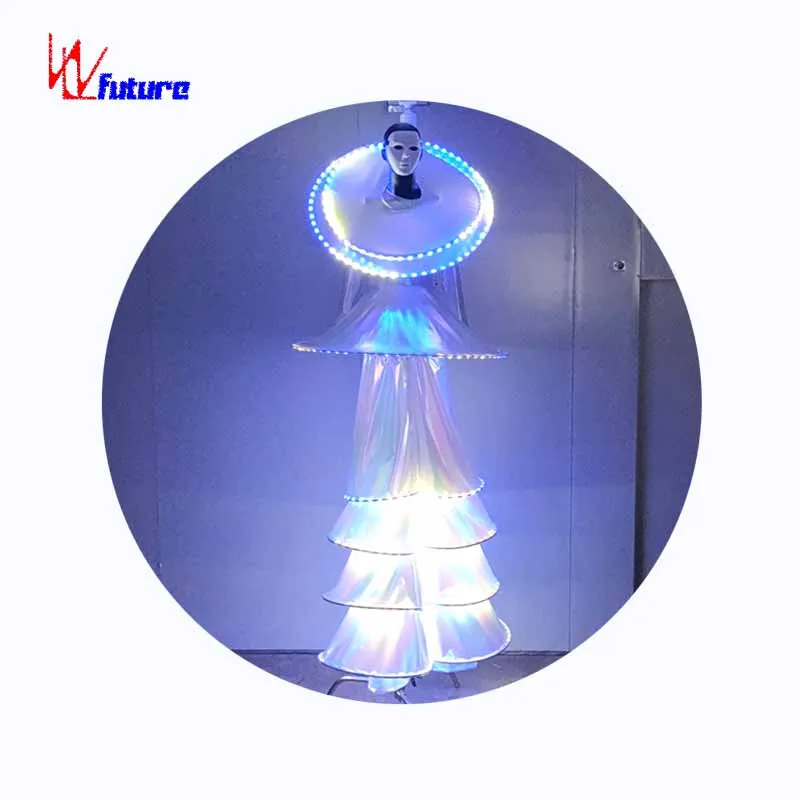 LED Wearable Giant Costume DJ Light Up Robots Suit Stilts Glow Robot led traje for carnival