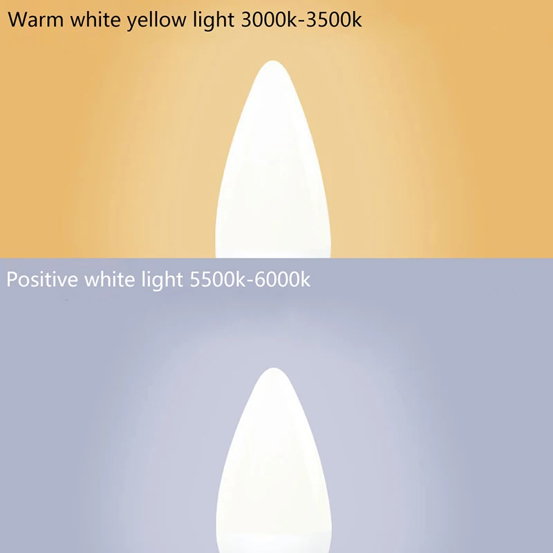 E14 E27 LED Candle Bulb AC 220V Led Candle Bulbs 5W Lamps Decoration Light Warm/White Energy Saving For Home
