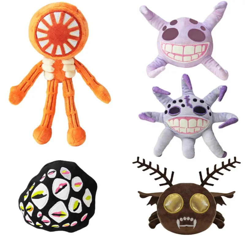 

DF2 Door Moth Octopus Plush Toy Man Cartoon Animal Short Plush PP Cotton Punk 2 Layer Game Peripheral Horror Doll Unisex Gifts