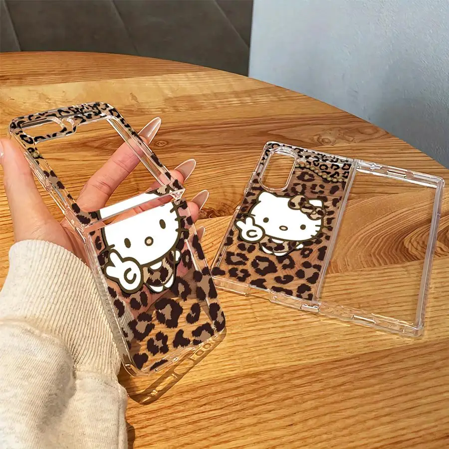 Case for Samsung Galaxy Z Fold 8 Ultra Z Flip 6 5 4 3 ZFold8Ultra Z Fold 7 6 5 4 3 Transparent Soft Phone Cover Sanrio Hello