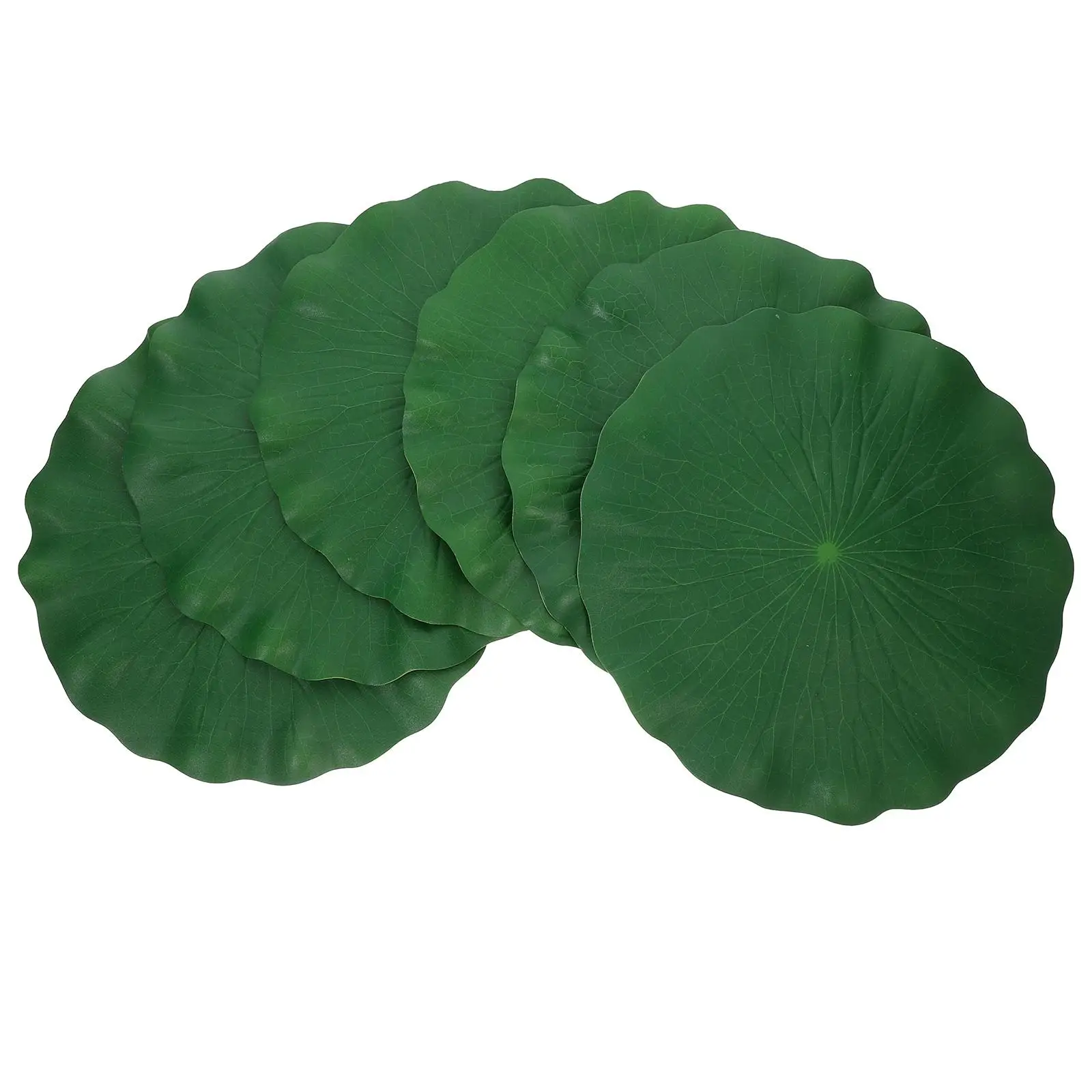 

6 Pcs Fish Tank Plants Simulation Lotus Leaves Artificial Foliage Leaf Decoration Pond Fake Floating