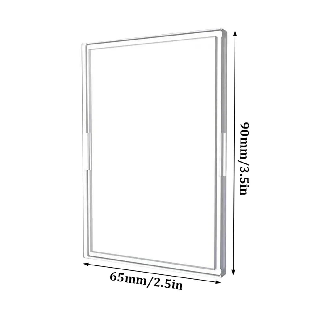 Acrylic Photocard Sleeves Transparent Card Brick Top Loaders Korean Idol Photo Card Holder Display Standing Photo Frame